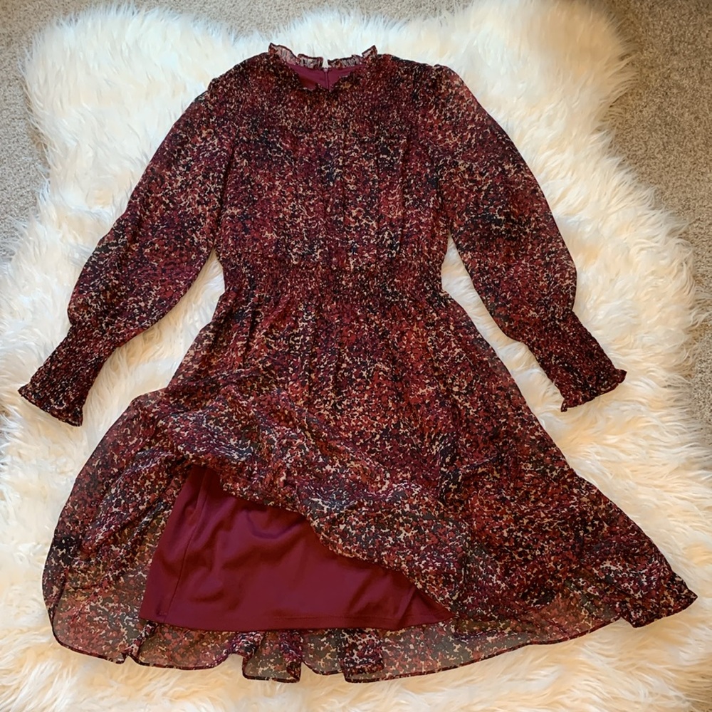 Just Taylor Long Sleeve Boho Dress Size 6 - Picture 13 of 16